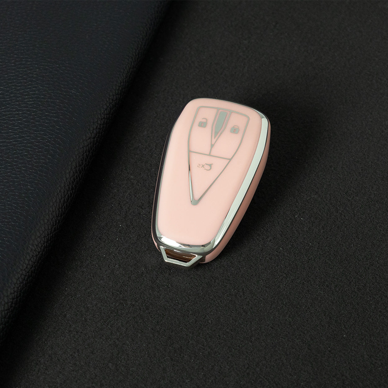 CHC1T1 Pink-Silver Plating Car Key Cover For TPU Car Key Cover Shell Remote Key Protection Case Car Interior Accessories  Changan CS35 CS55 CS75 PLUS 2019