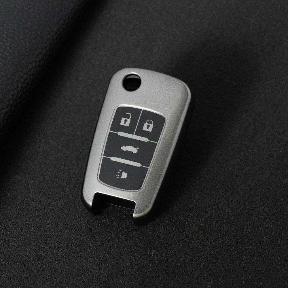 CED2T1 Black-Metal Gray Plating Hot Sale TPU Car Key Case for Chevrolet Cruze AVEO Excelle BUICK XTG Car Key Shell Cover