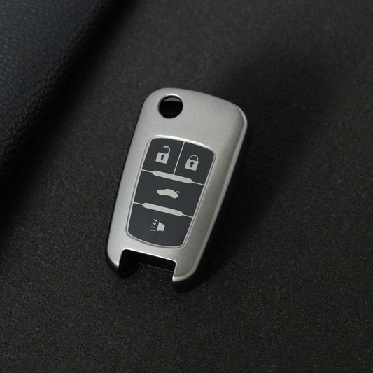 CED2T1 Black-Metal Gray Plating Hot Sale TPU Car Key Case for Chevrolet Cruze AVEO Excelle BUICK XTG Car Key Shell Cover