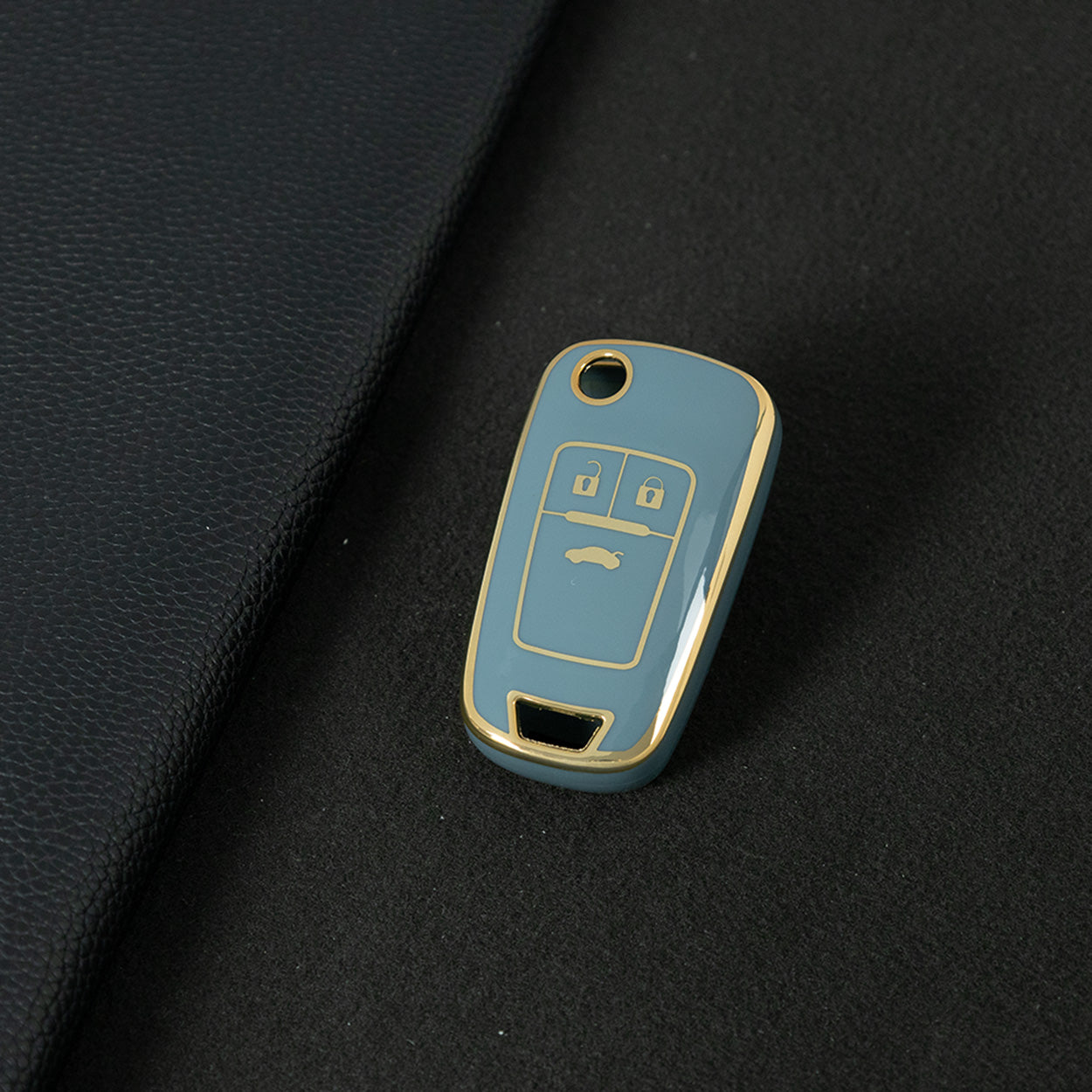 BUE1T1 Granny Grey-Gold Plating Car Key Cover For Hot Sale TPU Car Key Case for Chevrolet Cruze AVEO Excelle BUICK XTG Car Key Shell Cover