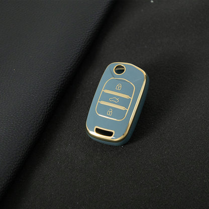 WUA1T1 Granny Grey-Gold Plating Car Key Cover For Wuling S1 Baojun 730 510 560 310 630 310W Car Key Cover Case Bag Protector