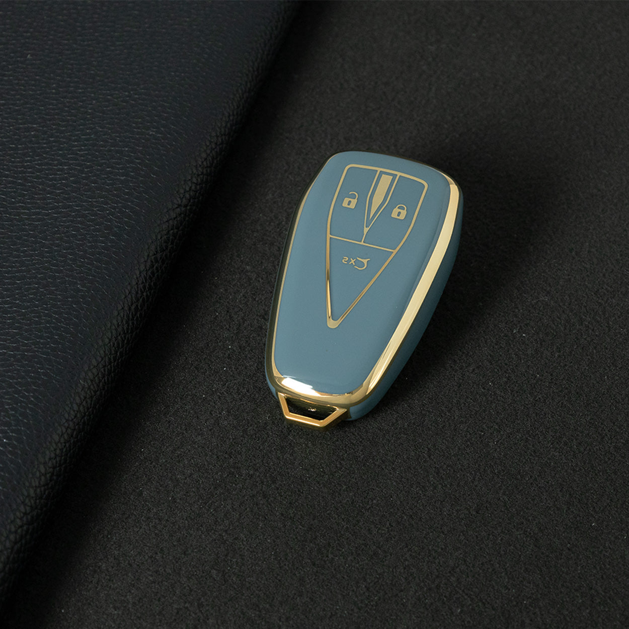 CHC1T1 Granny Grey-Gold Plating Car Key Cover For TPU Car Key Cover Shell Remote Key Protection Case Car Interior Accessories  Changan CS35 CS55 CS75 PLUS 2019
