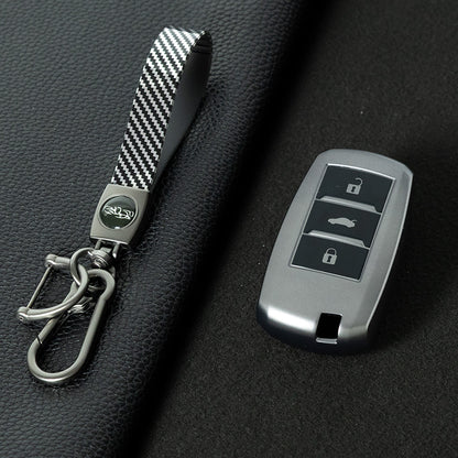 CHA1T1 Black-Metal Gray Plating Car Key Cover Premium Soft TPU Car Key Case Cover Shell for CHANGAN CS15 CS35 CS55 CS75 RAETON CC EADO LUMIN Key Rings Keychain Bag