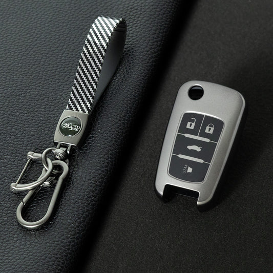 CED2T1 Black-Metal Gray Plating Hot Sale TPU Car Key Case for Chevrolet Cruze AVEO Excelle BUICK XTG Car Key Shell Cover