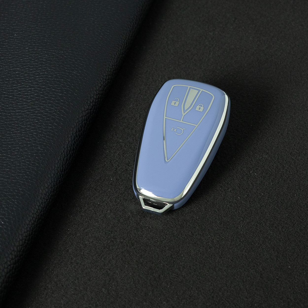 CHC1T1 Blue-Silver Plating Car Key Cover For TPU Car Key Cover Shell Remote Key Protection Case Car Interior Accessories  Changan CS35 CS55 CS75 PLUS 2019