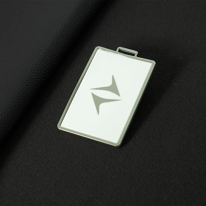 VEQ1T1 White-Silver Plating Dongfeng Yipai 008 Card Key Cover 2024 Model eπ008 Car Accessories NFC Card
