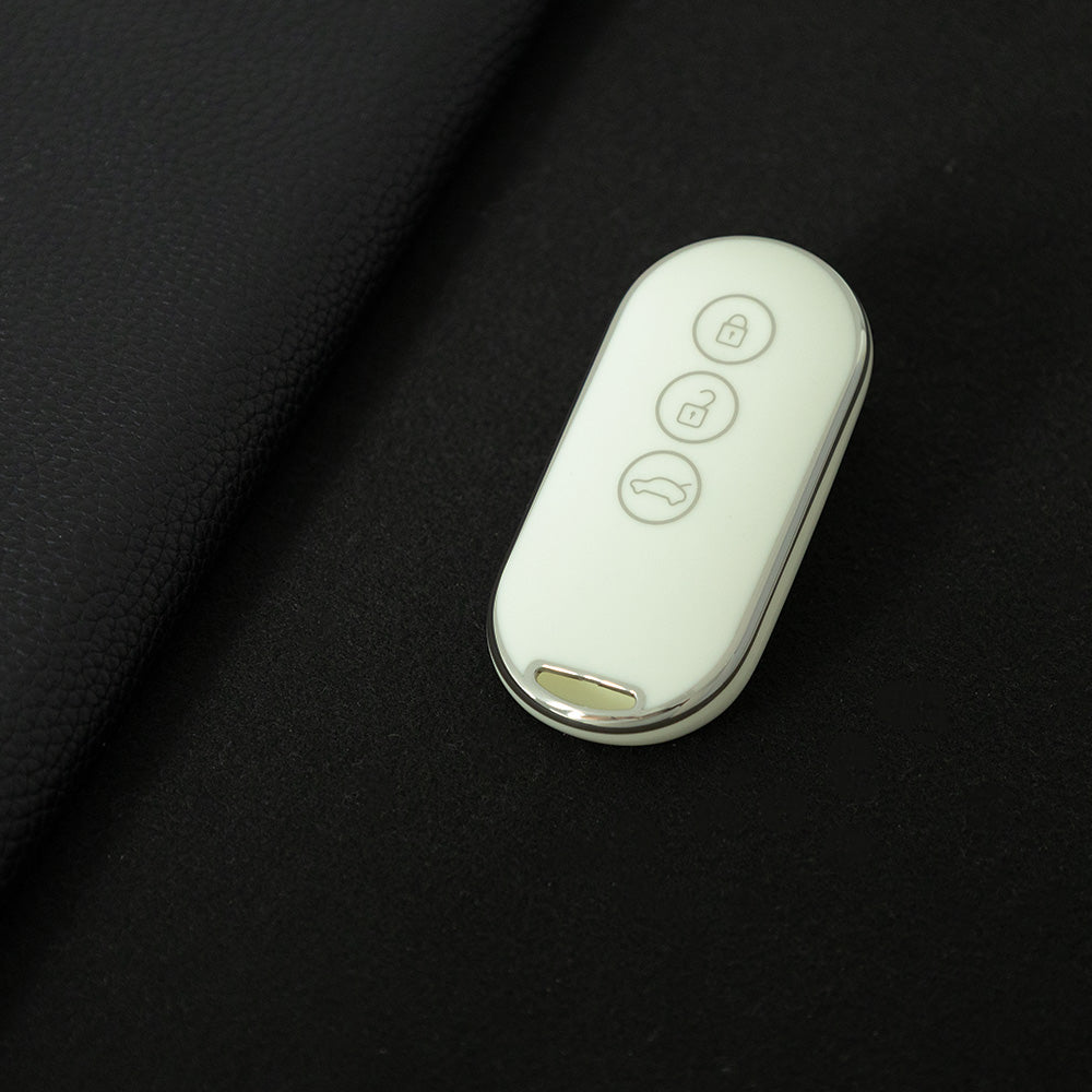 AIB1T1 White-Silver Plating Car Key Cover for AITO M7 M5 Auto Key Accessories Reasonable Price Premium