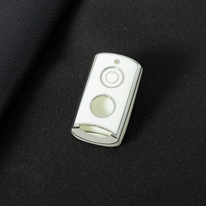 YAA1T1 White-Silver Plating Car Key Cover Remote Key Shell for Y-AMAHA XMAX X-MAX 400 NVX AEROX QBIX 125 155 250 300 400 2015 2016 2017 2018 2019 2020 Key Case Cover