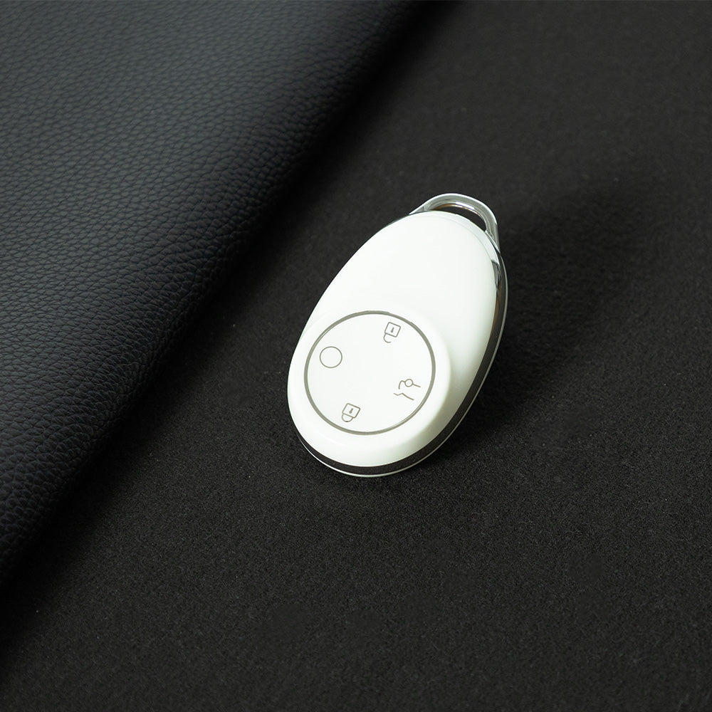 AOA1T1 White-Silver Plating Car Key Cover for Aion v 2024 2025 2026