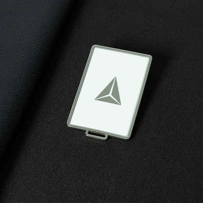 CHG1T1 White-Silver Plating NFC Key Cover for Changan Deepal Series C673F280704-0100-AA 3606020-ED01-AA Vehicle Key Cover