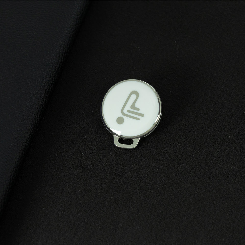 NNB1T1 White-Silver Plating Car Key Cover Suitable for unlocking Ninebot electric vehicles