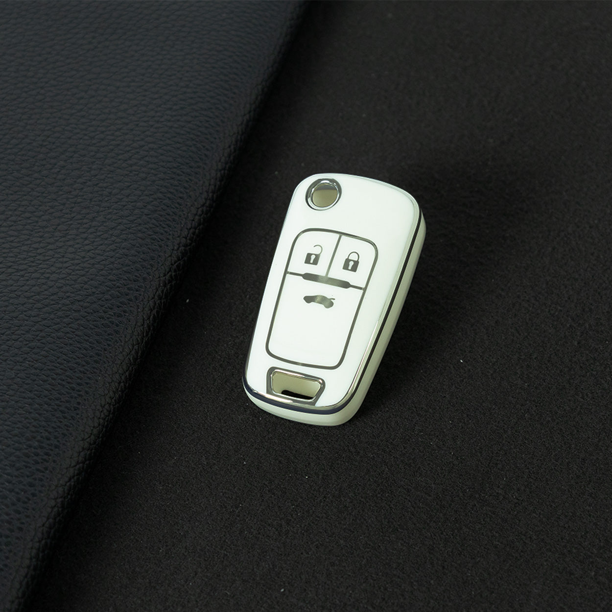 BUE1T1 White-Silver Plating Car Key Cover For Hot Sale TPU Car Key Case for Chevrolet Cruze AVEO Excelle BUICK XTG Car Key Shell Cover