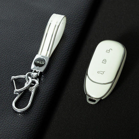 LIA1T1 White-Silver Plating Suitable for Ideal L9 Keyset New L8/L7 Special High End Full Package Protective Shell Buckle Modification keychain