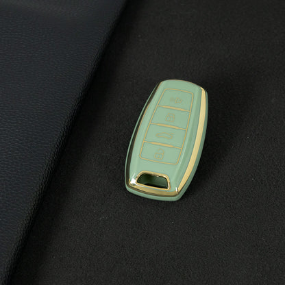 GRA2T1 Green-Gold Plating Car Key Cover For TPU Haval Car Key Case H6 Third Generation Harvard M6 Package H2S Buckle F7x Housing F5 H4 H7/H8/H9