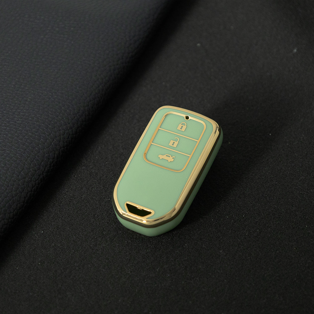 HOA1T1 Green-Gold Plating Car Key Cover For Honda Car Key Cover New TPU Car Remote Key Case Cover 2/3/4/5 Buttons Car Key Protector Holder