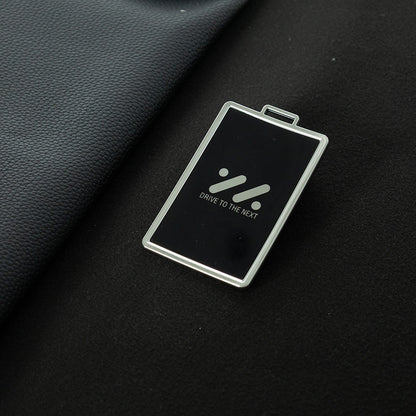 IMA1T1 Black-Silver Plating TPU Car Key Case Cover for IM New NFC Card Key