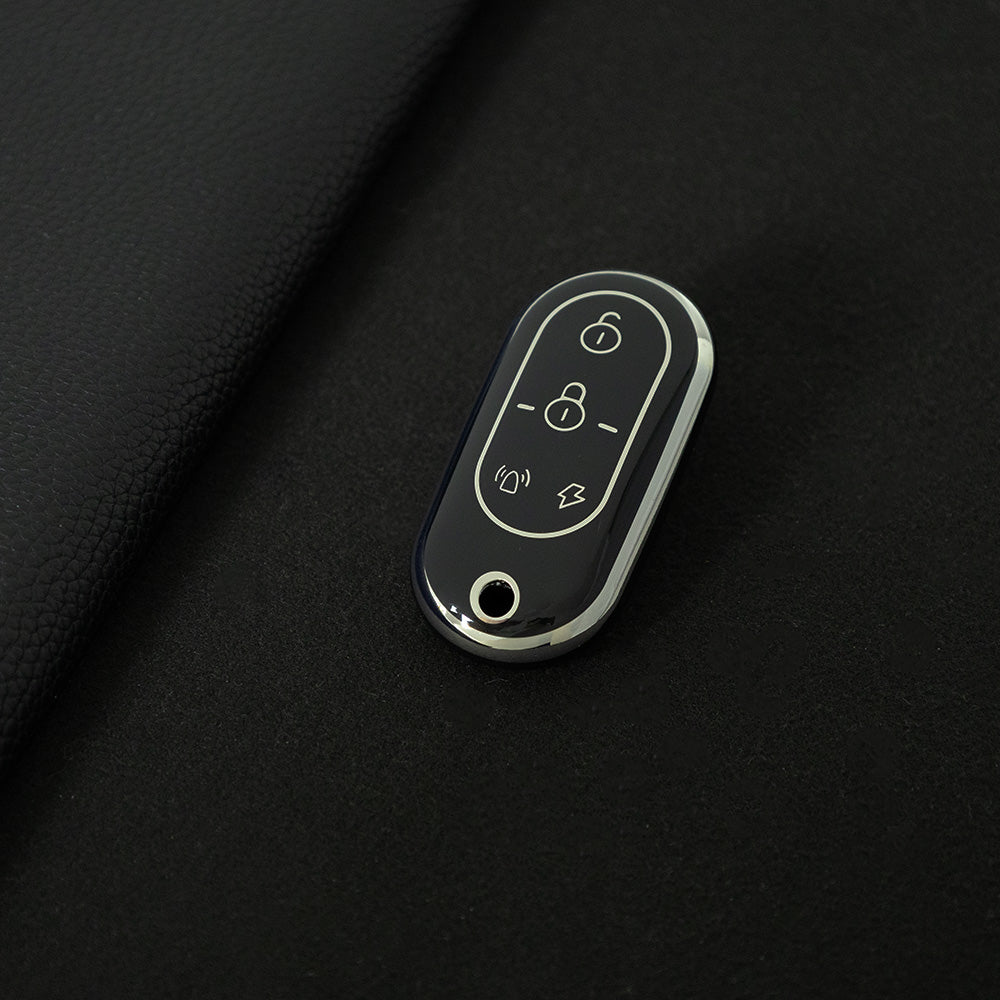 YDB1T1 Black-Silver Plating Car Key Cover 433/315/418/430Mhz 2.4-3V Remote Controller Multifrequency Copy for Emma Electric Vehicle AK-K230511