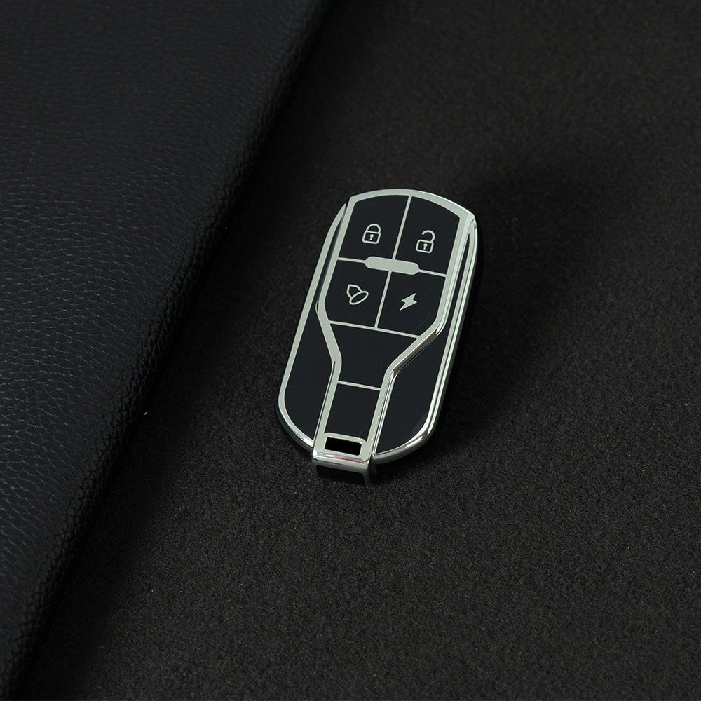 TLA1T1 Black-Gold Plating Luxury TPU Key Protection Cover for TAILG Universal Electric Bike Keys