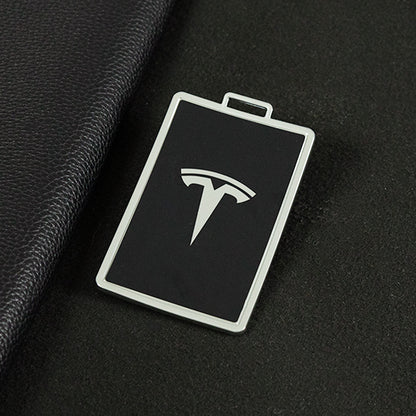 TEB1T1 Black-Silver Plating TPU Tesla Car Key Cover Scratch Resistant Lightweight Protective Case for Model 3/X/Y
