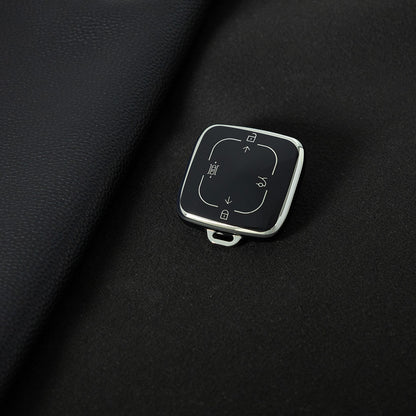 ZEA1T1 Black-Silver Plating Car Key Case Cover Suitable for ZEEKR Car Key Cover 001 007 X 009 Protector Shell Automobile Key Fob case Bag keychain