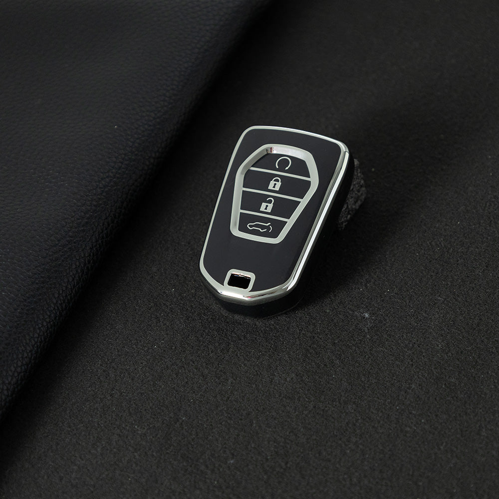 LSB2T1 Black-Silver Plating For TPU Car Key Case for ISUZU Dmax D-max Mux 2021 2022+ D-max MU-X 3.0 Mux