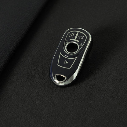 BUA2T1 Black-Silver Plating Buick 22 Bie Ke GL8 High-End Key Case for Enclave LaCrosse ES Land Zun Verano Plus Regal Car Accessories keychain