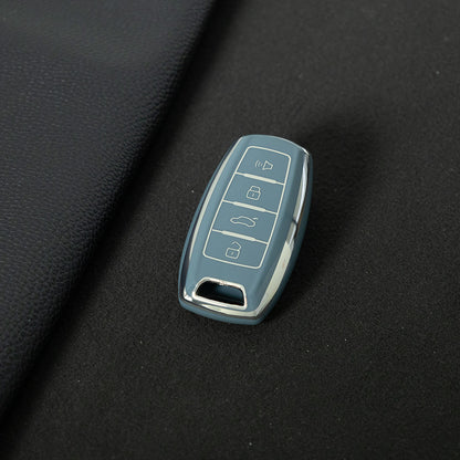 GRA2T1 Granny Grey-Silver Plating Car Key Cover For TPU Haval Car Key Case H6 Third Generation Harvard M6 Package H2S Buckle F7x Housing F5 H4 H7/H8/H9