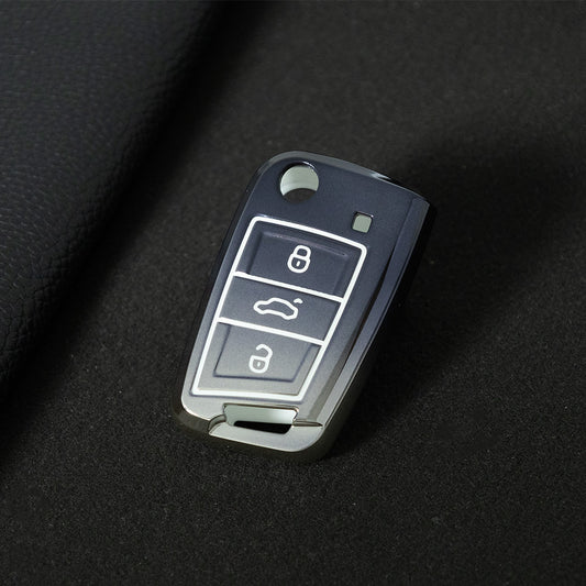 VOA1T1 Gradient Gray Car Key Cover For Volkswagen Golf 3 buttons