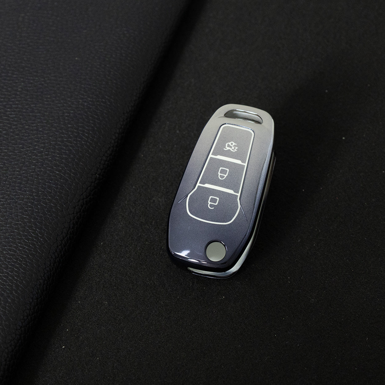 FOA1T1 Gradient Gray Car Key Cover Hot Sale TPU Car Key Case for Ford ESCORT Edge Taurus Ecosport Car Key Shell Cover