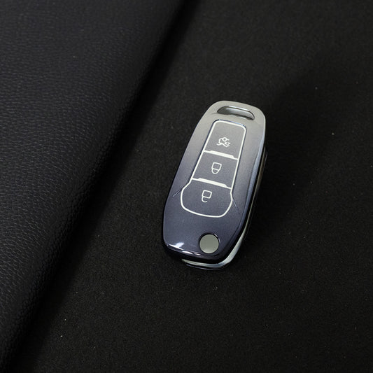 FOA1T1 Gradient Gray Car Key Cover Hot Sale TPU Car Key Case for Ford ESCORT Edge Taurus Ecosport Car Key Shell Cover