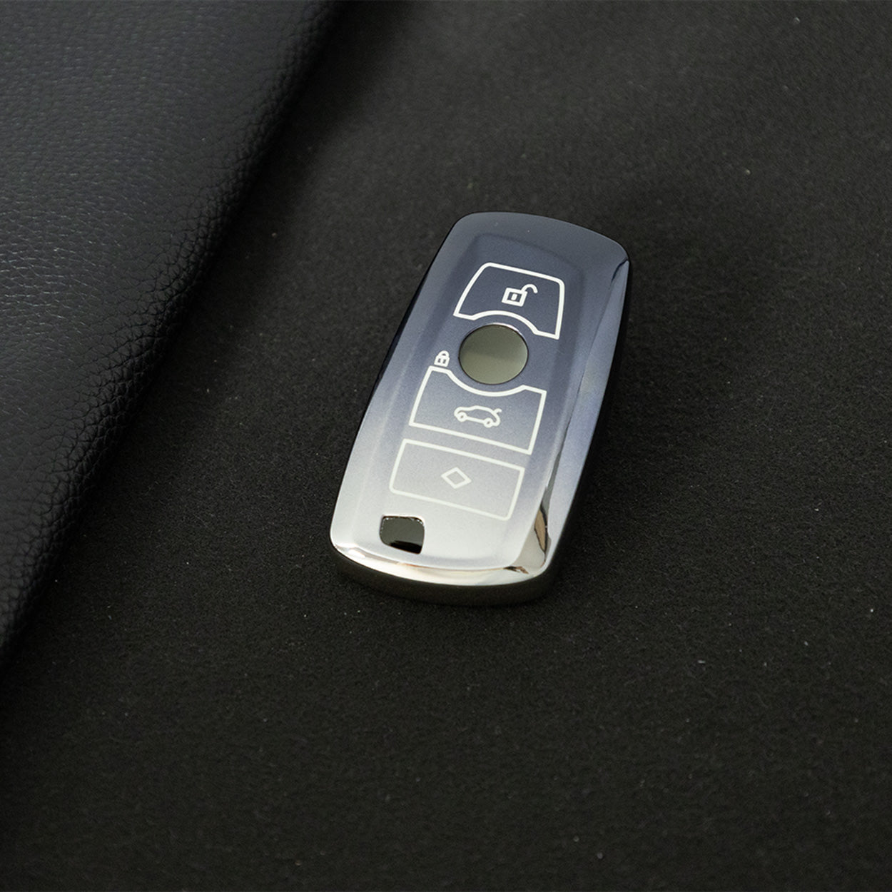 BMC1T1 Gradient Gray Car Key Cover BMW Car Key Case Cover TPU Flip Remote Accessory for 1 2 3 4 5 6 7 X3 X4 X5 X6 F36 F25 F26 F30 F34 F10 F07 F20 Z10 G30