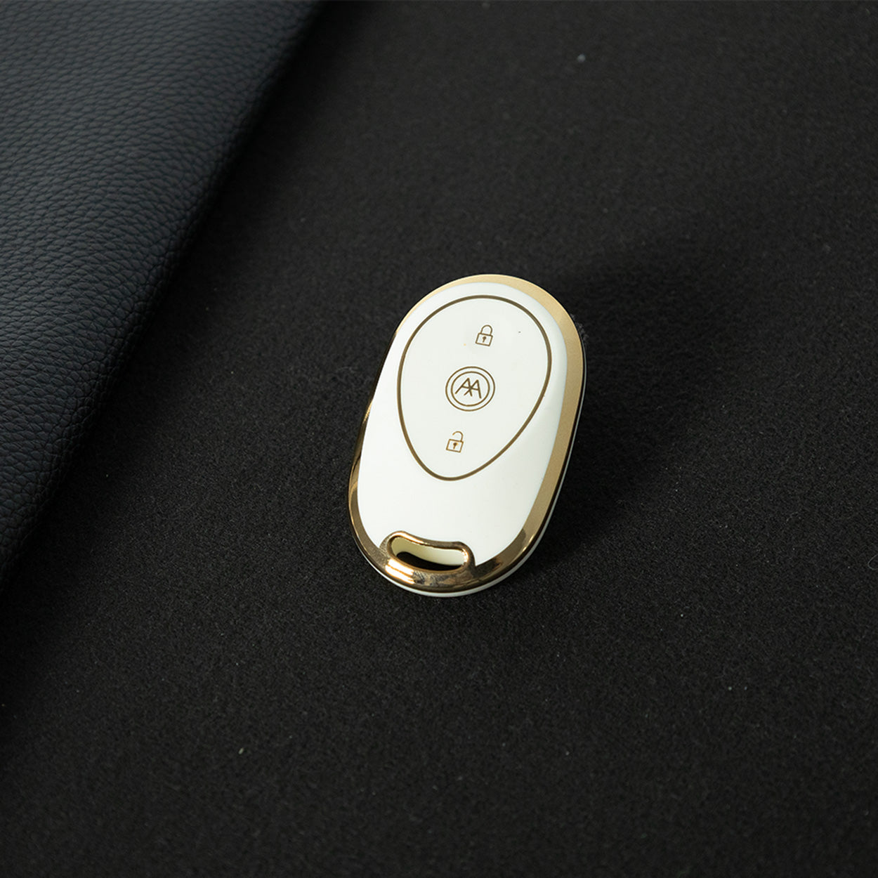 AAC1T1 White-Gold Plating Car Key Cover For Aima Luna Bubble Universal Electric Bicycle Car Key Accessories