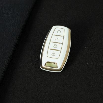 GRA3T1 White-Gold Plating TPU Car Key Case for Great Wall Haval Hover H1 H4 H6 H7 H8 H9