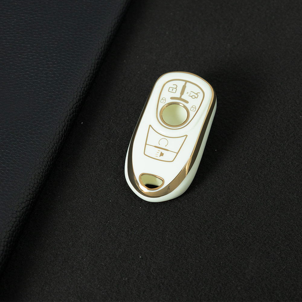 BUA3T1 White-Gold Plating TPU Car Key Case Cover for Buick New Lacrosse Hot Selling Multicolor Waterproof Auto Supplies