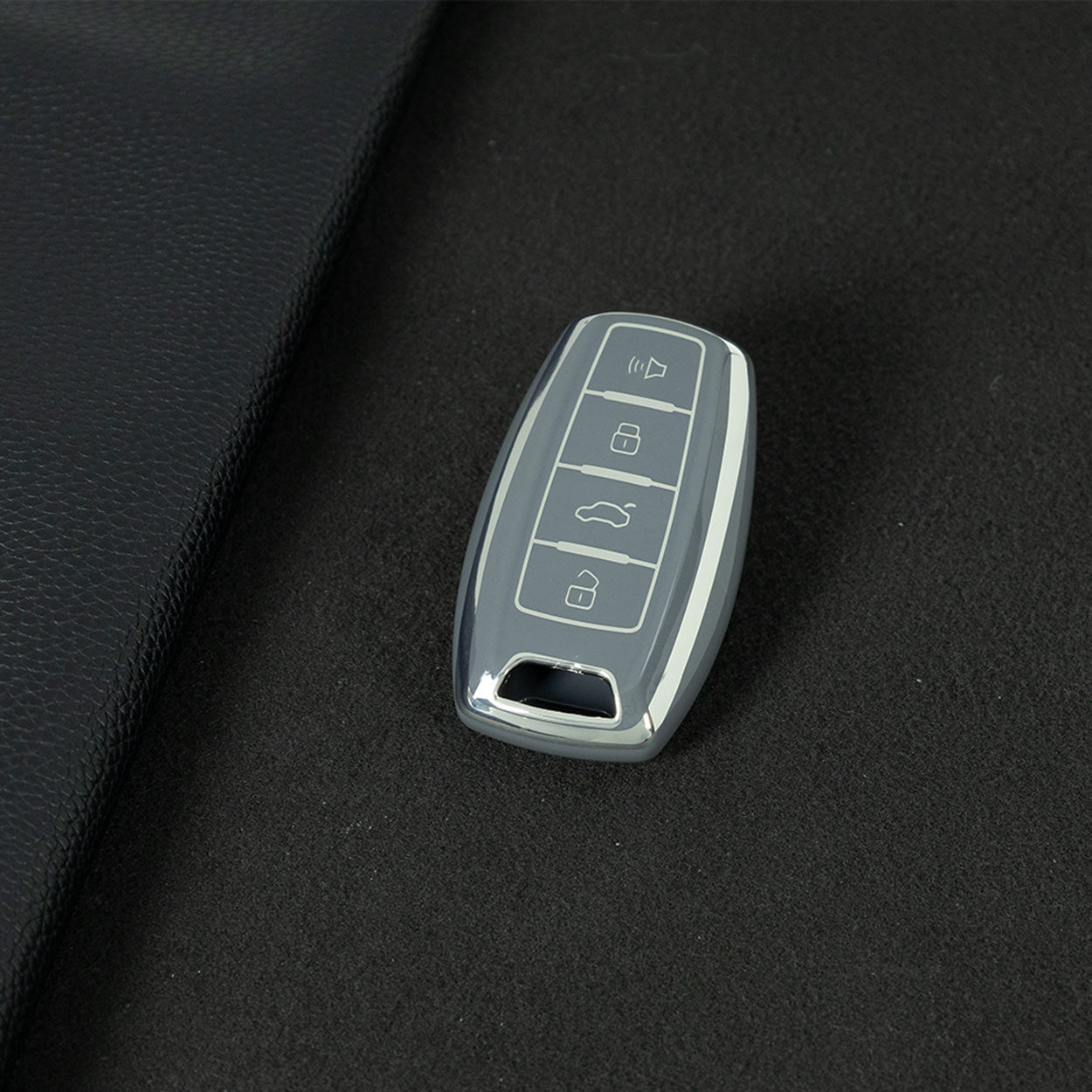 GRA2T1 Space Gray-Silver Plating Car Key Cover For TPU Haval Car Key Case H6 Third Generation Harvard M6 Package H2S Buckle F7x Housing F5 H4 H7/H8/H9