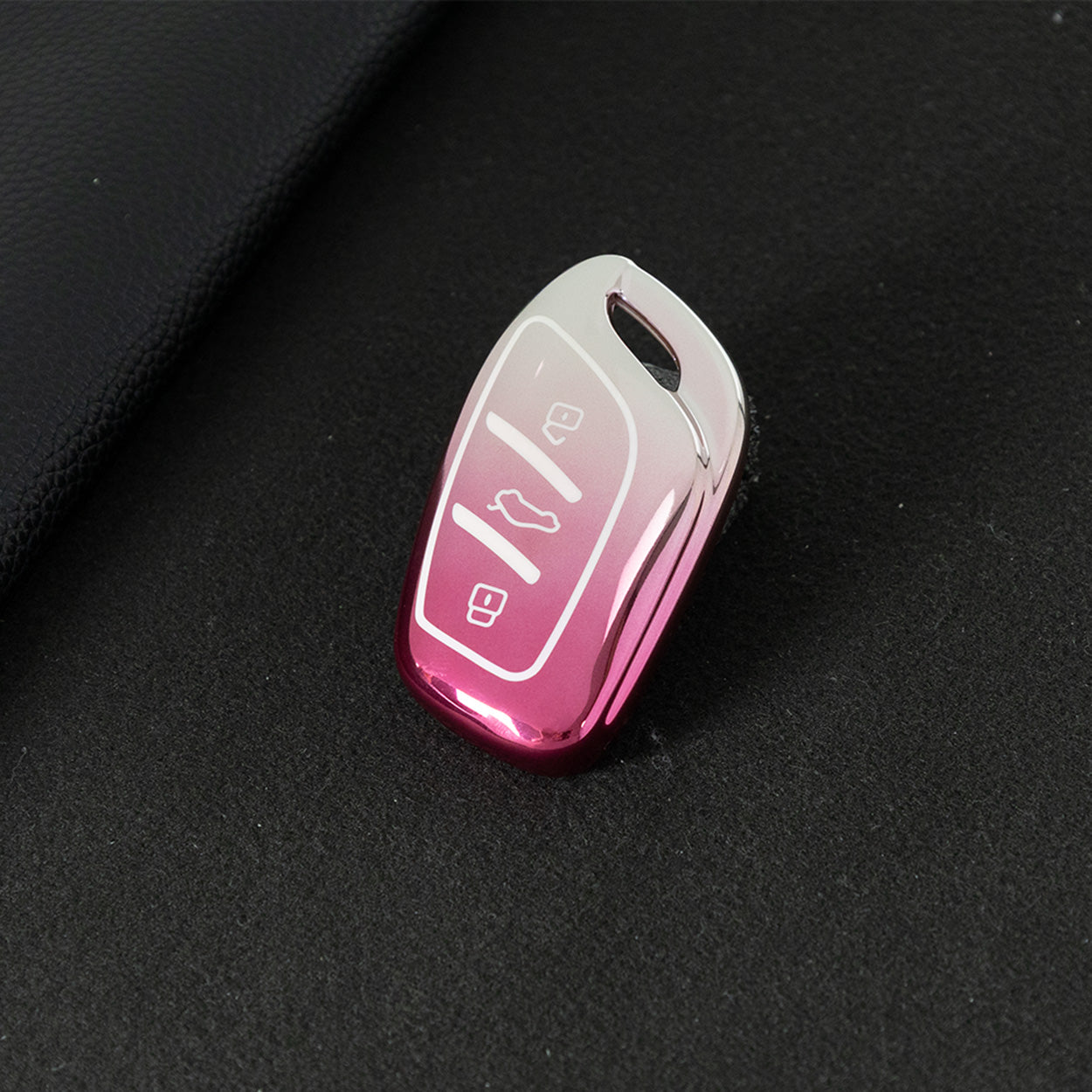 ROB1T1 Gradient Pink Car Key Cover For Roewe RX5 MG ZS GT GS 350 360 750 W5 Class Accessories Soft TPU Protection Car Case Shell