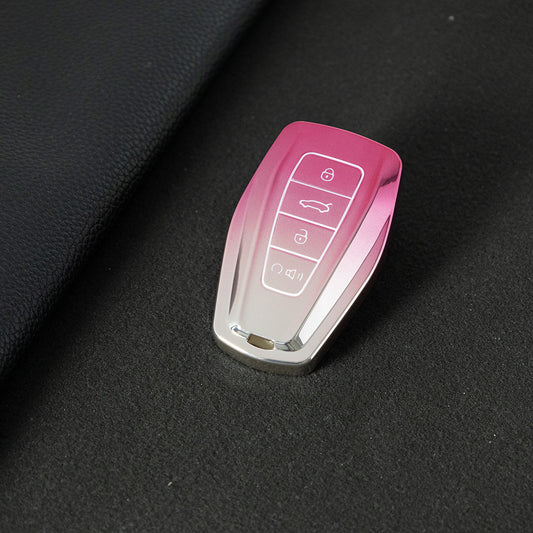GEB3T1 Gradient Pink Car Key Cover For Geely Auto Tugella EPro Emgrand L S GS GL EV RS Coolray Atlas Pro Proton X7 Geometry Fob