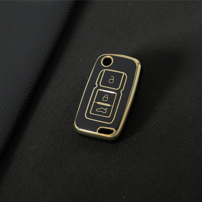 GEF1T1 Black-Gold Plating for Geely Classic Emgrand Key EC8 Vision GX7 Diamond SX7EC715/EC718