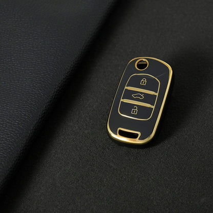 WUA1T1 Black-Gold Plating Car Key Cover For Wuling S1 Baojun 730 510 560 310 630 310W Car Key Cover Case Bag Protector