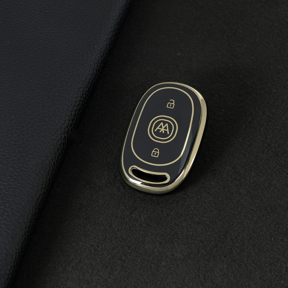 AAB1T1 Black-Gold Plating Car Key Cover For Aima Luna Bubble Universal Electric Bicycle Car Key Accessories