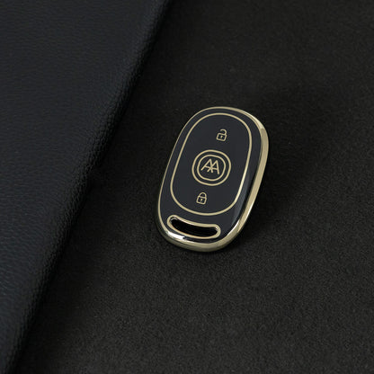 AAB1T1 Black-Gold Plating Car Key Cover For Aima Luna Bubble Universal Electric Bicycle Car Key Accessories