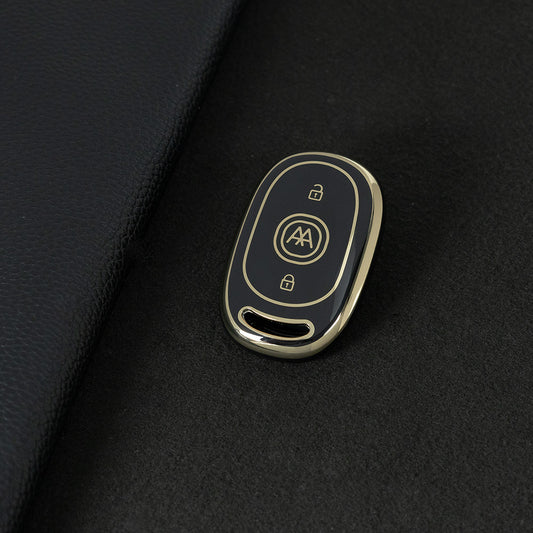 AAB1T1 Black-Gold Plating Car Key Cover For Aima Luna Bubble Universal Electric Bicycle Car Key Accessories