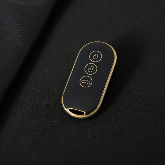 AIB1T1 Black-Gold Plating Car Key Cover for AITO M7 M5 Auto Key Accessories Reasonable Price Premium