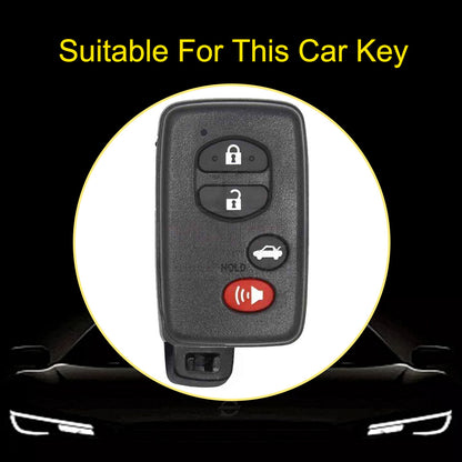 TOG5T1 White-Gold Plating Car Key Cover Soft TPU Car Key Case Cover for Toyota Camry Highlander Crown Prado Land Cruiser Vitz Prius Corolla Accessories